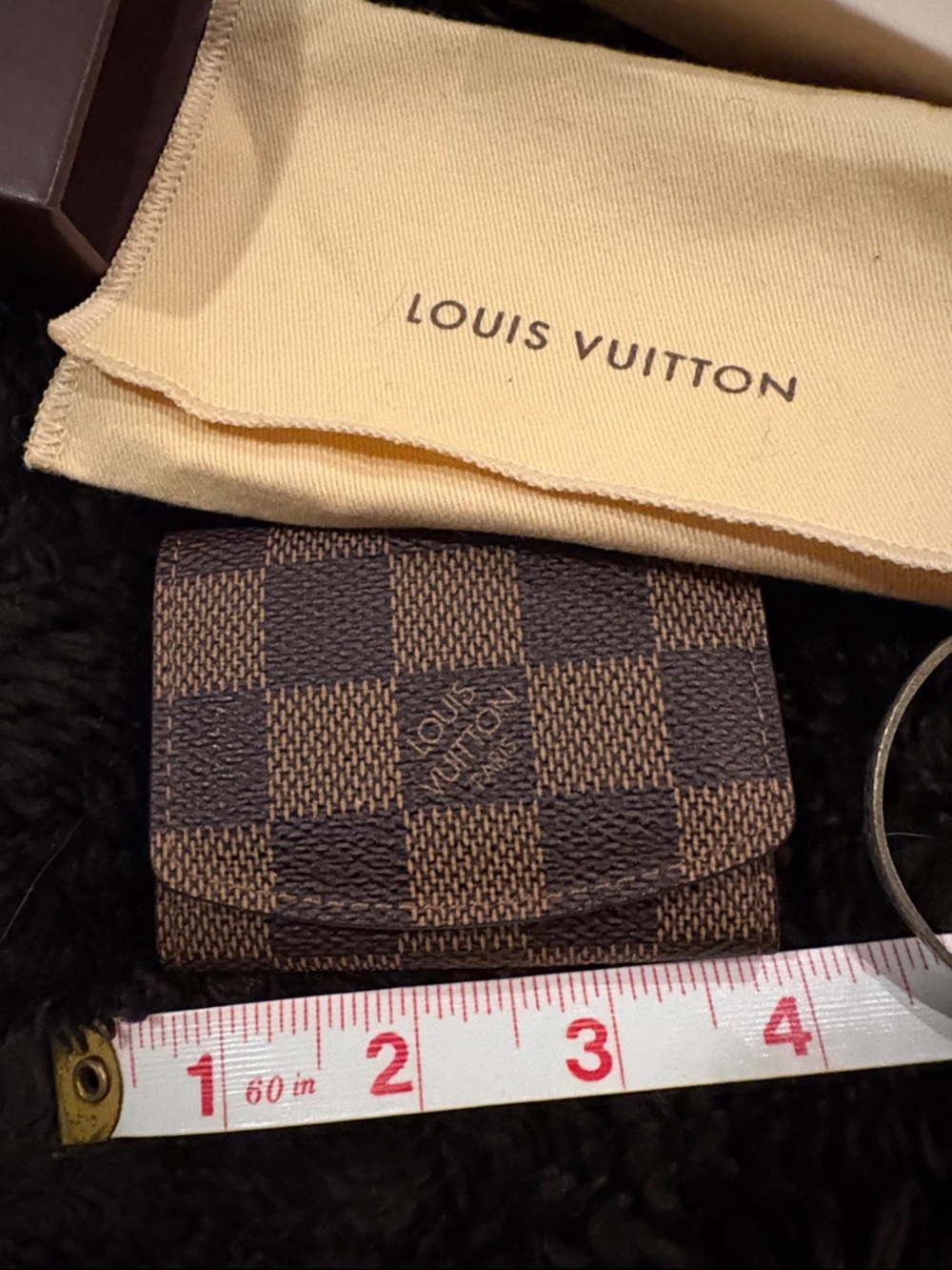 RARE Louis Vuitton Damier Ebene Micro Pouch • Jewelry & Cufflink Case - Picture 15 of 15
